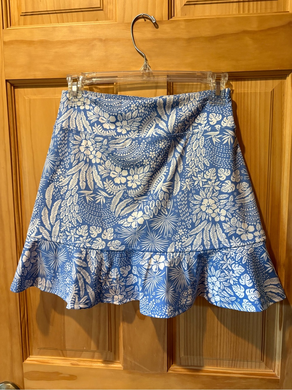 Tommy Bahama Everyday Active Ruffled Hem Skort blue white size XS women’s - Picture 2 of 9